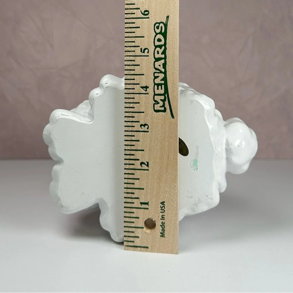 HomeGoods White Poodle Figurine with Red HomeGoods Bag